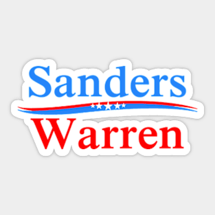 SANDERS WARREN PRESIDENT & VICE 2020 Sticker